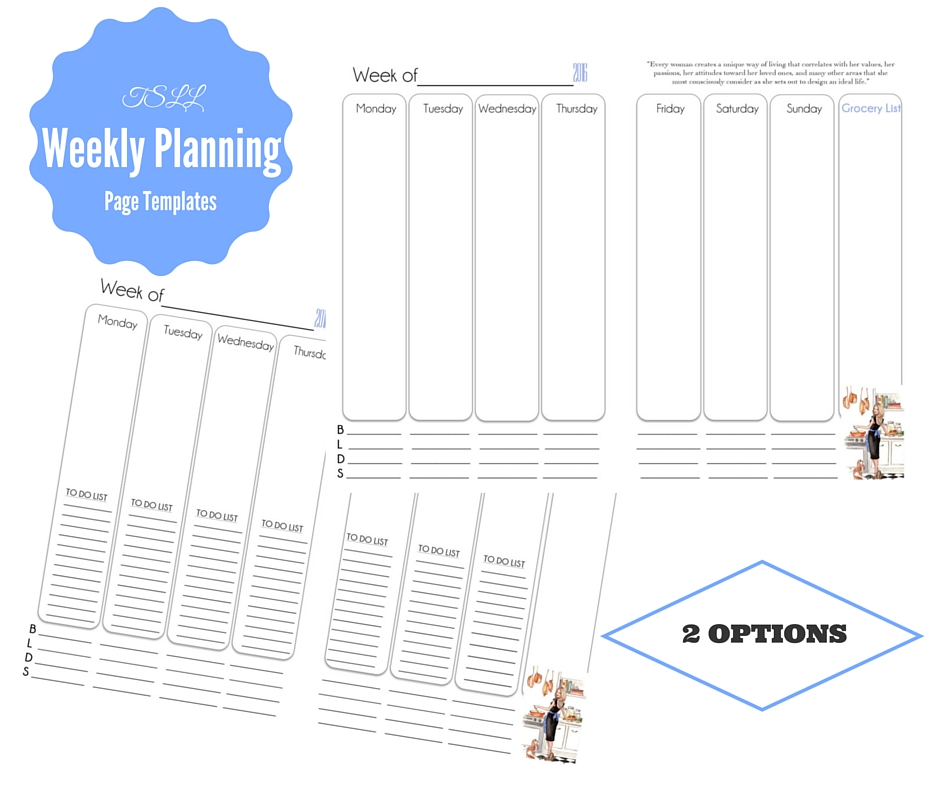 TSLL Weekly Planner Pages Now Available!