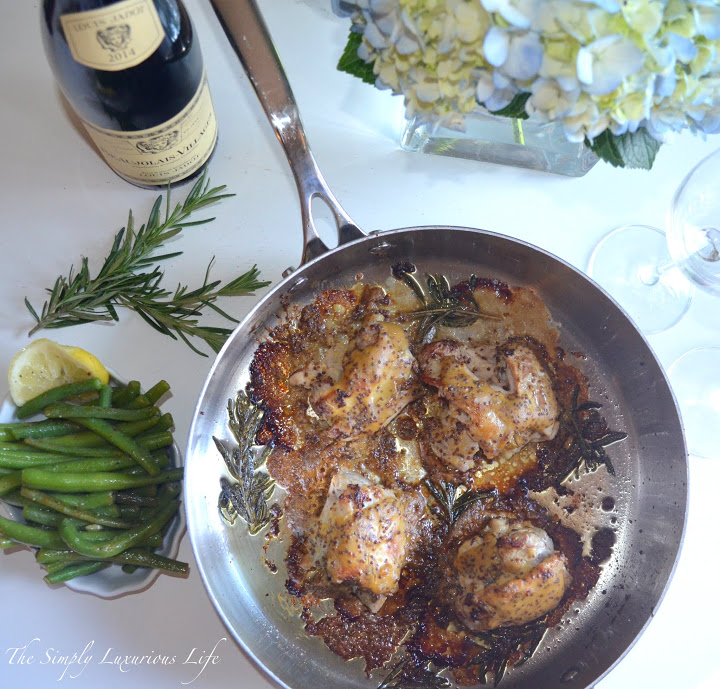 A Flavorful Chicken Entrée – Three Mustard Chicken