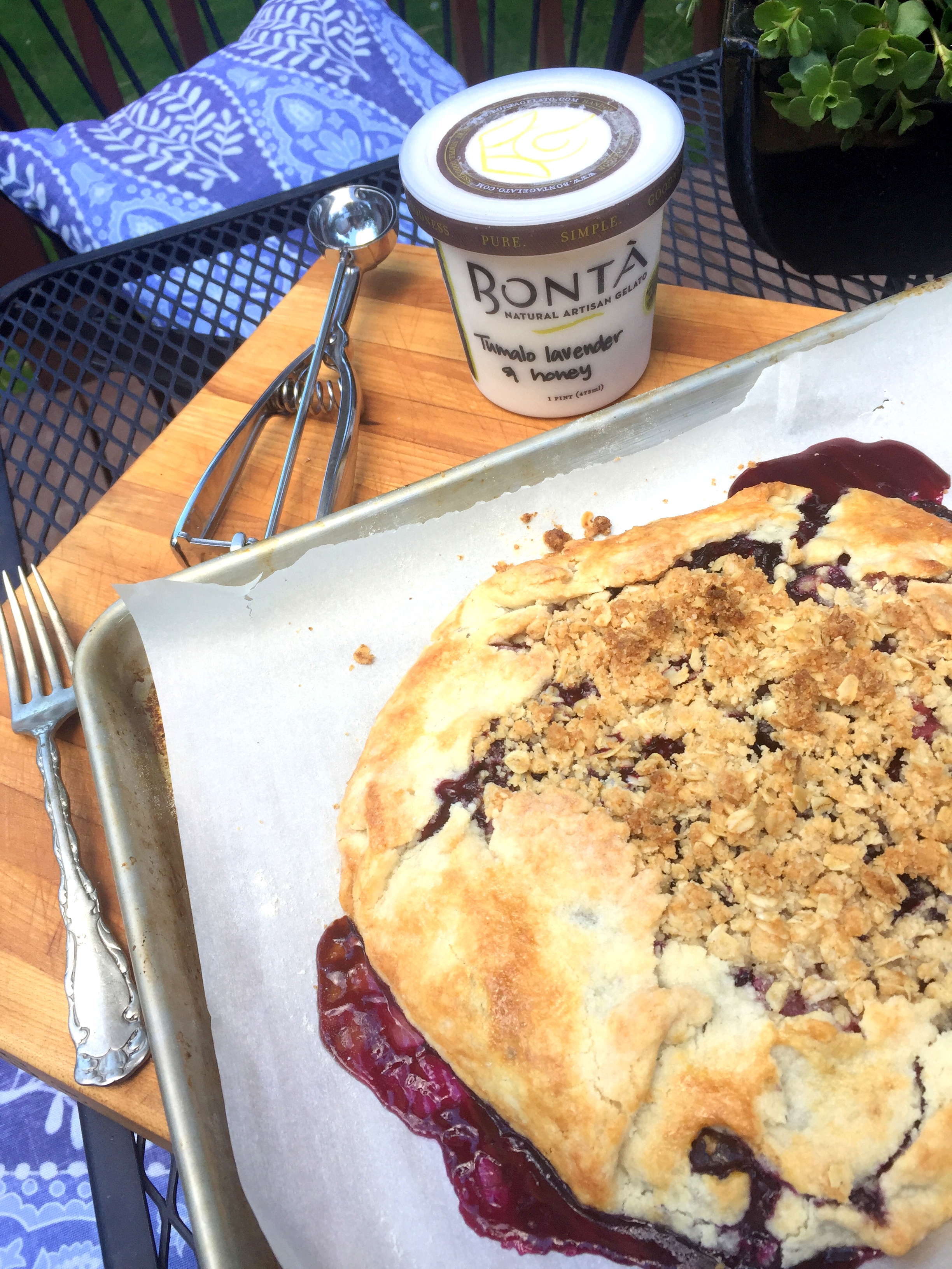 Blueberry & Rhubarb Crostata