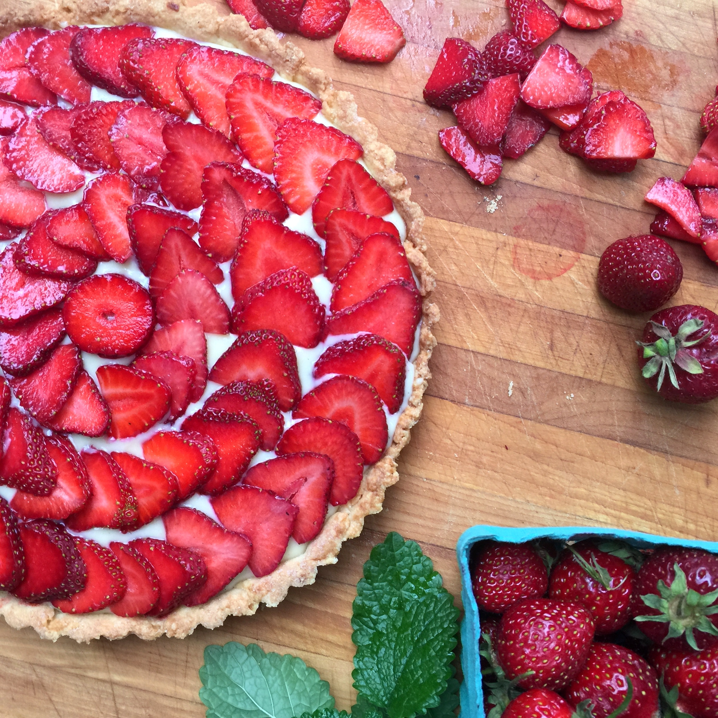 A Fresh Strawberry Tart