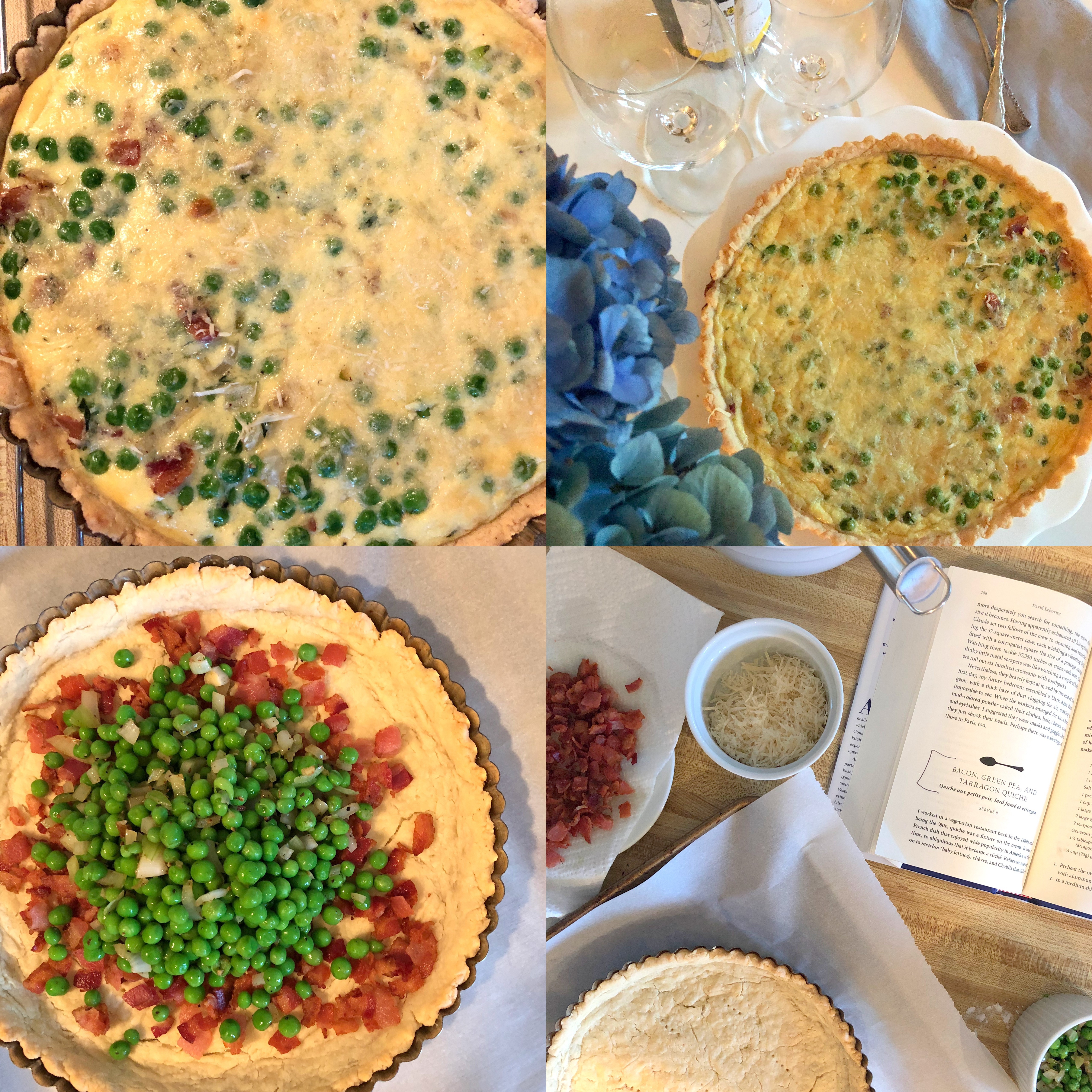 David Lebovitz’s French Quiche: Bacon, Green Peas and Tarragon