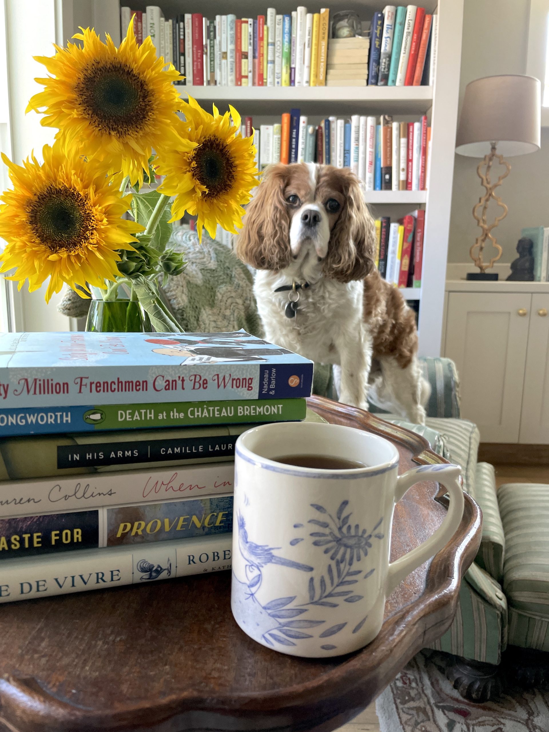 3rd Giveaway: The Cozy Francophile Gift Package — A Gien Cup of Your Choice and Cozy Accoutrements (i.e. Livre & Thé)!