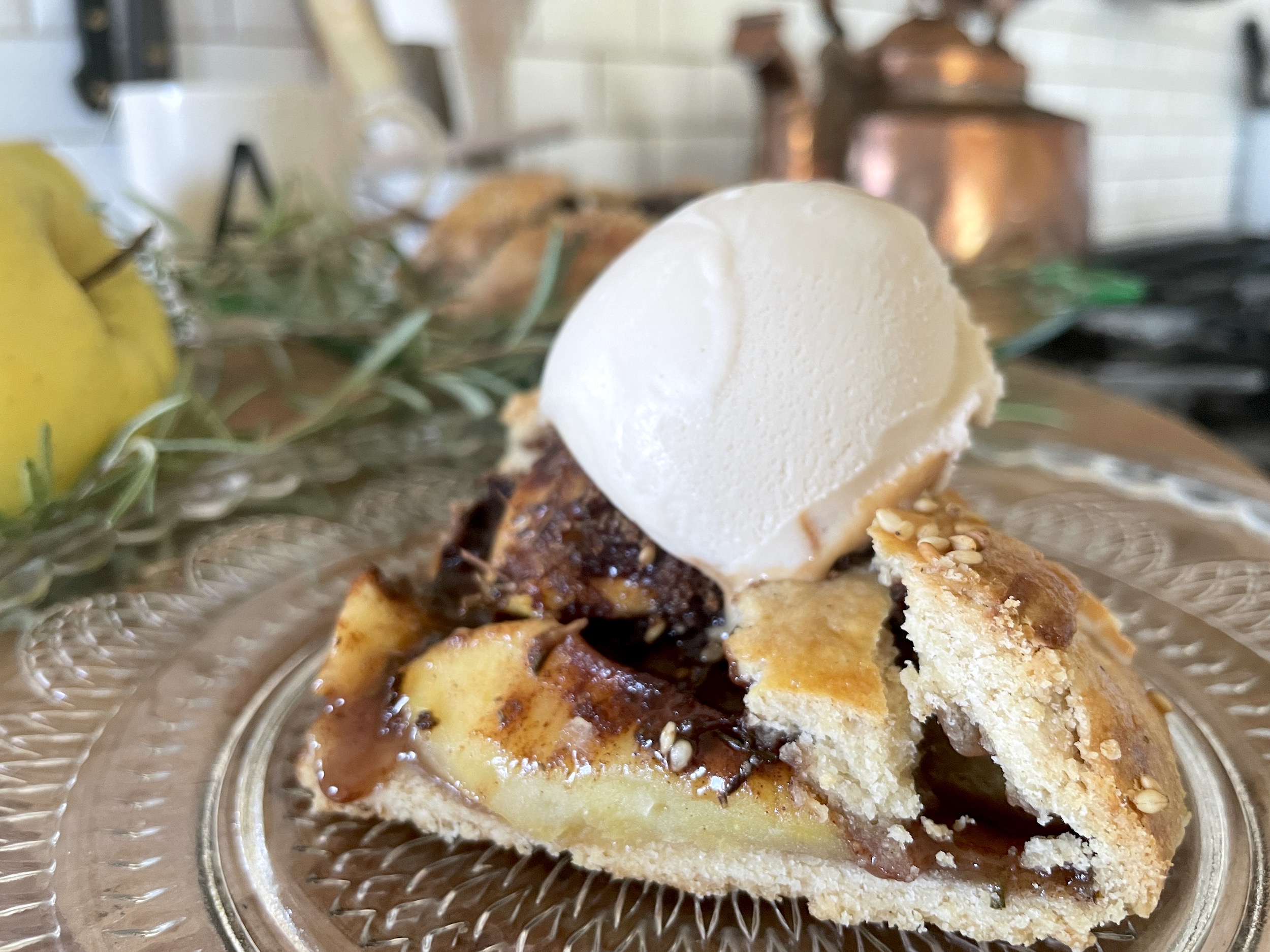An Apple and Herb Galette