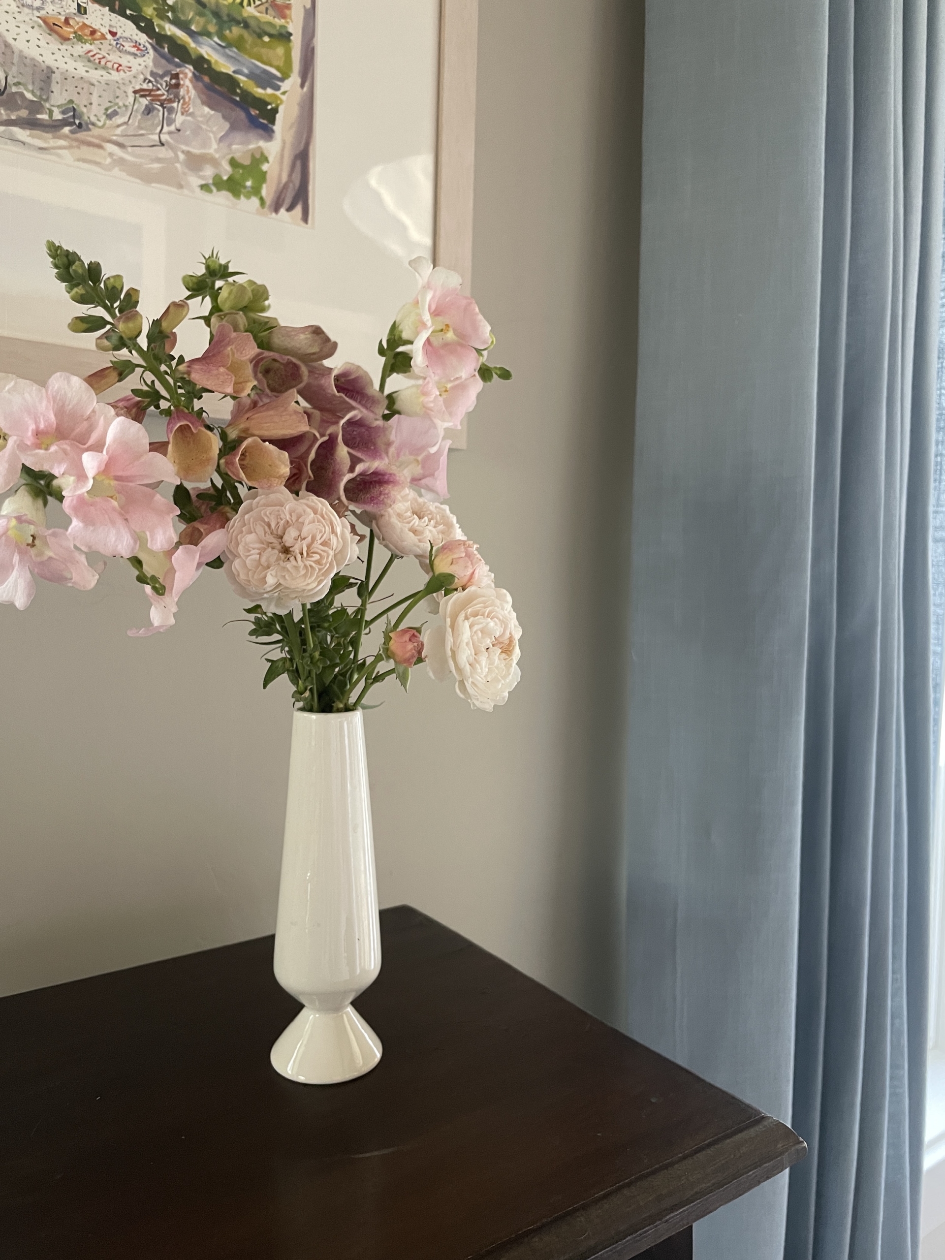 Inspired by Provence: Curtains to Frame a Dining Room in an Open Floor Plan, TSLL Home Tour